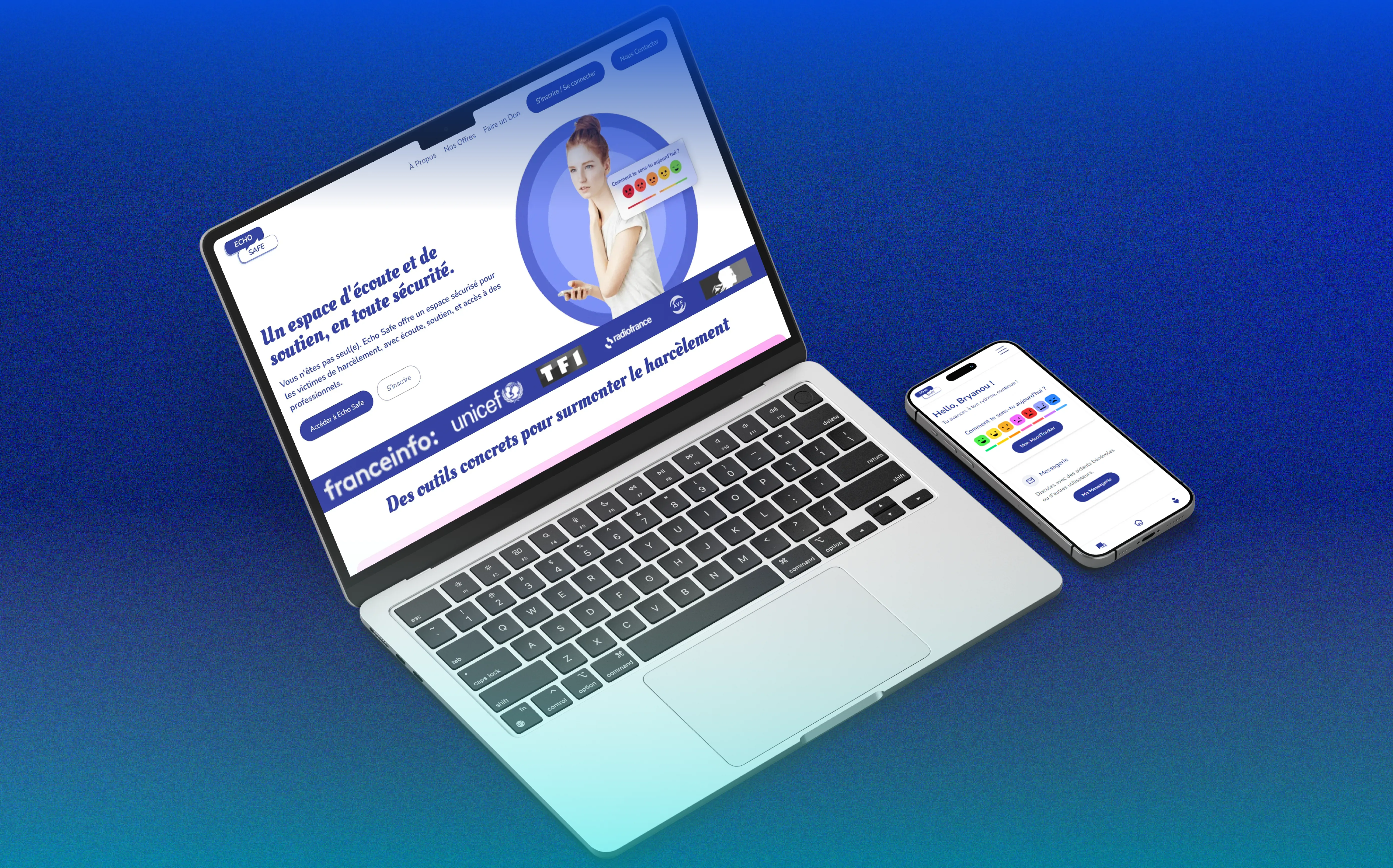 Projet Echo Safe par Bryan Thierry, application web contre le harcèlement